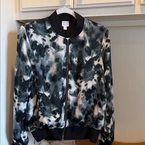 Vibrant Tie-Dye Bomber Jacket